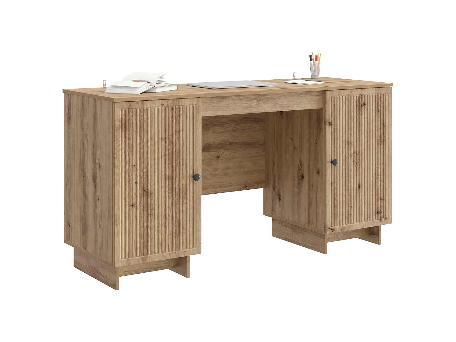 Bureau Chêne artisanal Bois d'ingénierie 142,5 x 50 x 75 cm