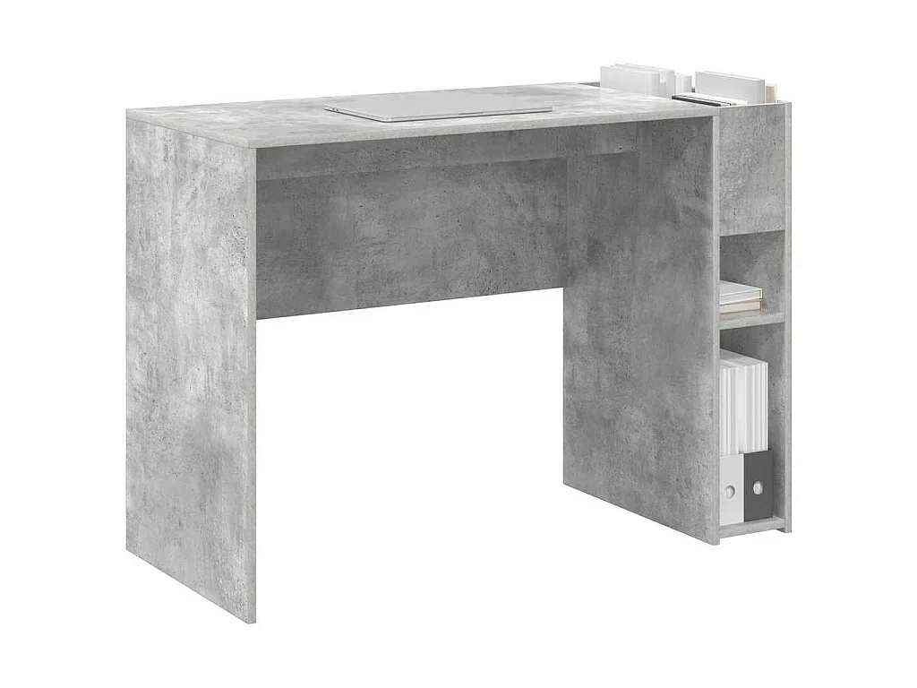Escritorio Gris Concreto 109 x 50 x 78 cm Madera de ingeniería