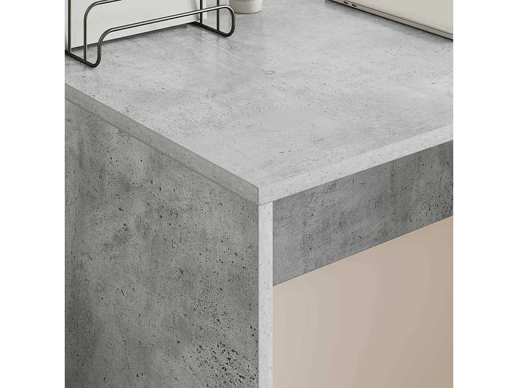 Escritorio Gris Concreto 109 x 50 x 78 cm Madera de ingeniería