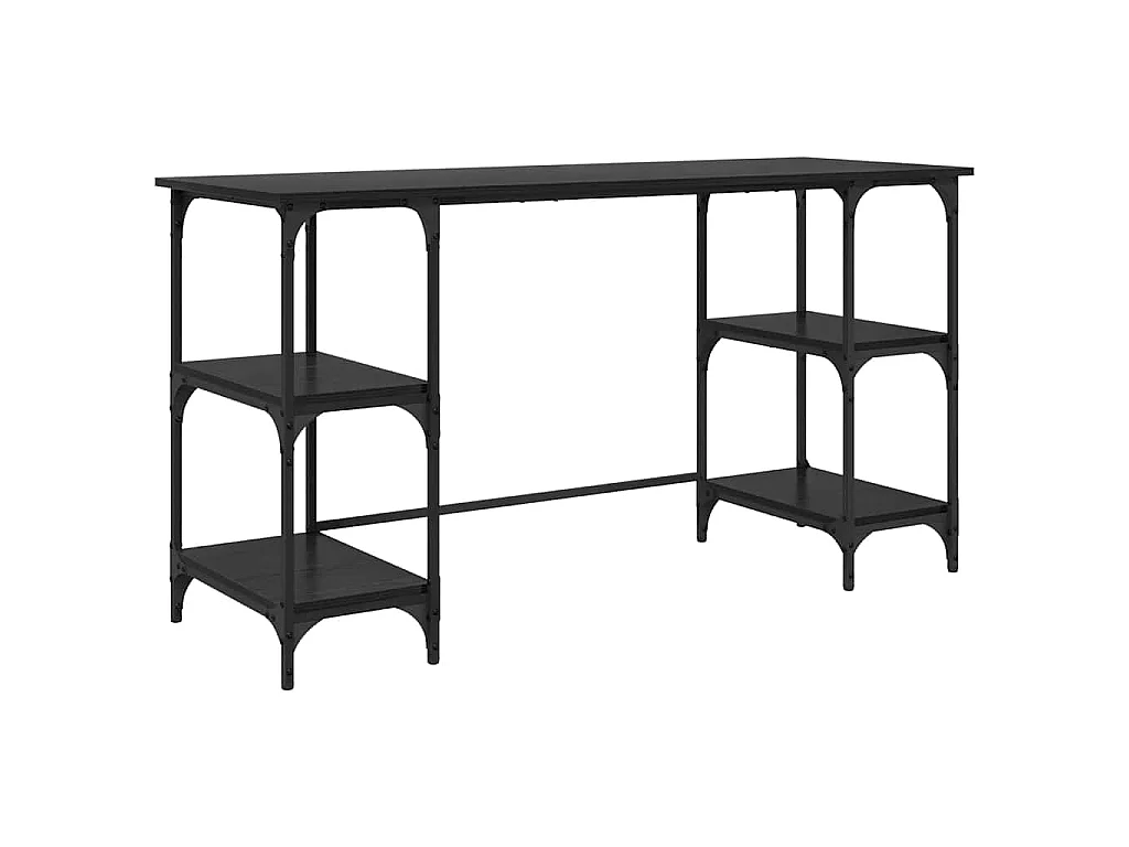 Bureau Chêne noir 140 x 50 x 75 cm Bois d'ingénierie