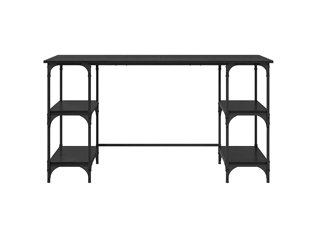 Bureau Chêne noir 140 x 50 x 75 cm Bois d'ingénierie