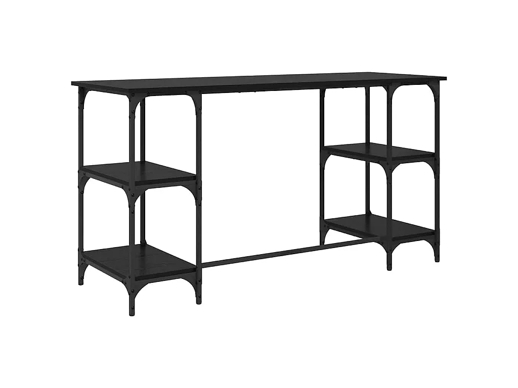 Bureau Chêne noir 140 x 50 x 75 cm Bois d'ingénierie
