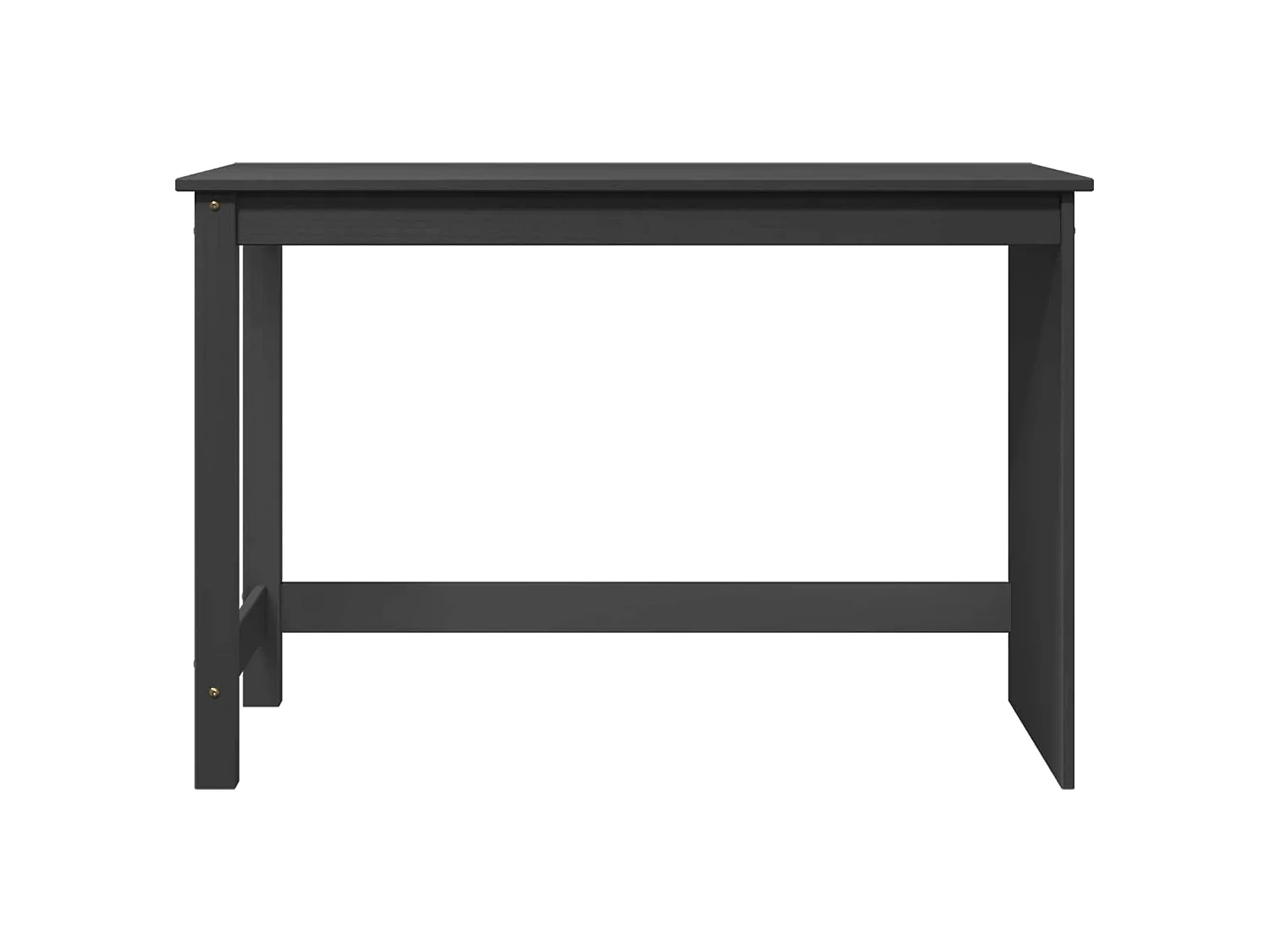 Escritorio Gris 112 x 50 x 75 cm Madera de Pino Macizo