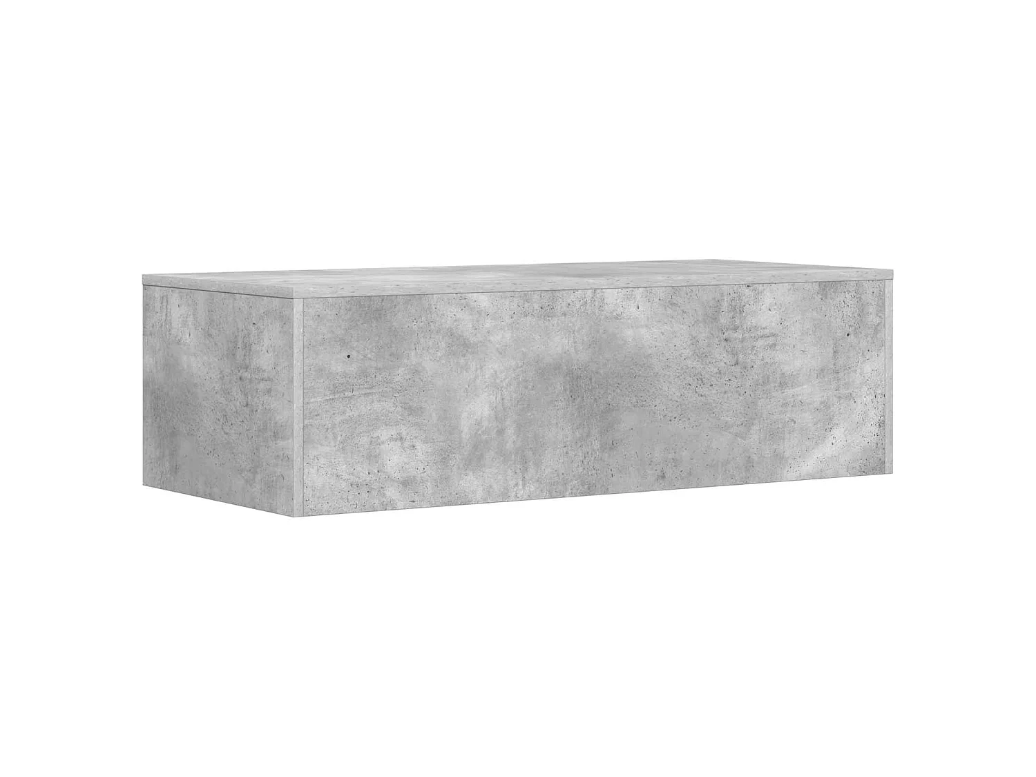 Escritorio Montado en la Pared Gris Concreto 100 x 45 x 30 cm