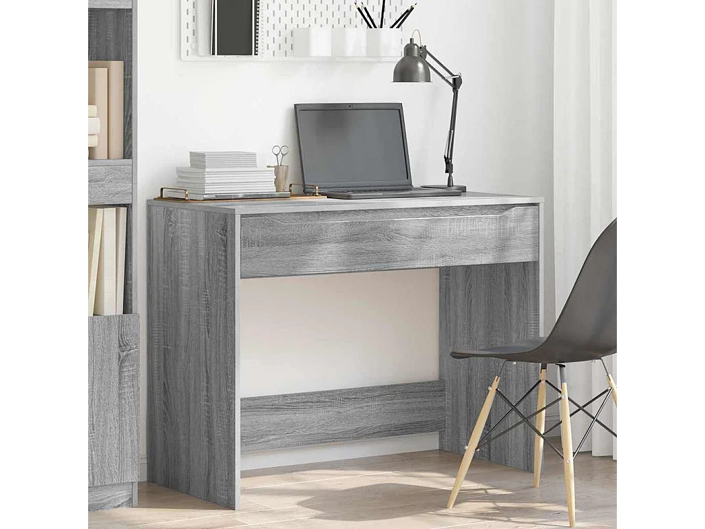 Escritorio Gris Sonoma 100 x 50 x 78 cm Madera contrachapada