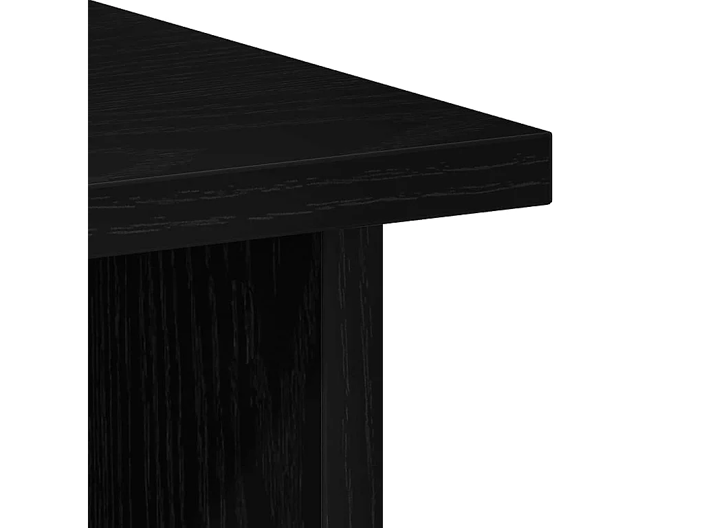 Bureau en chêne noir 90x50x74 cm bois d'ingénierie