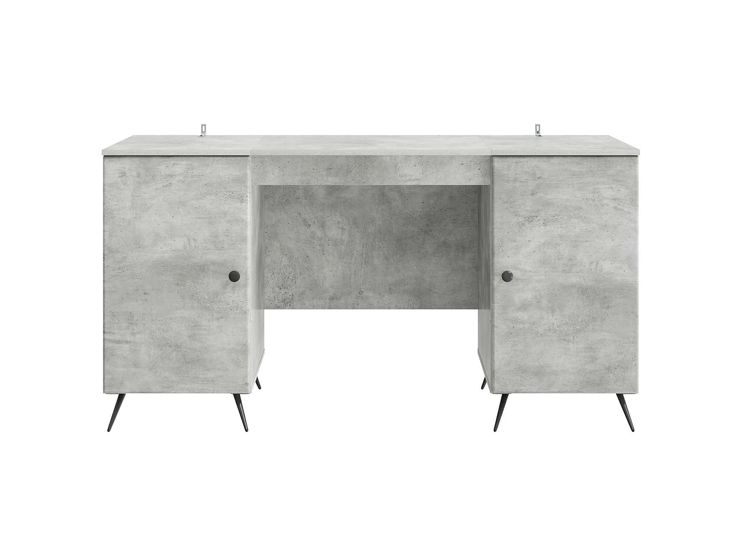 Bureau Gris béton 142,5 x 50 x 75 cm Bois d'ingénierie