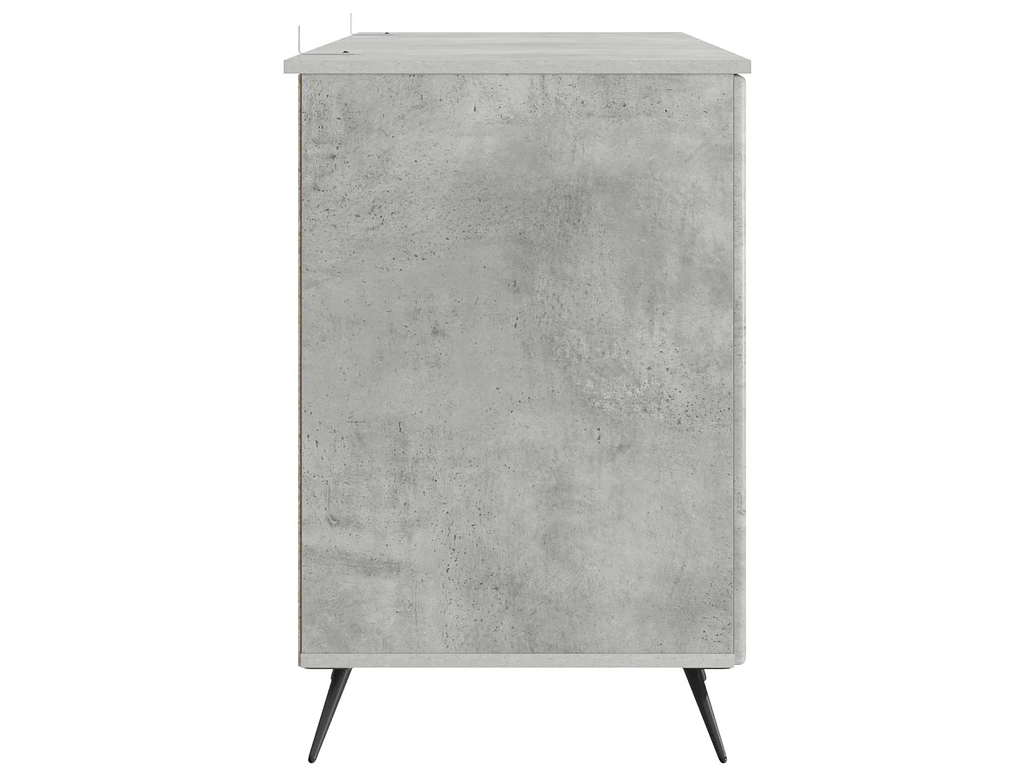 Bureau Gris béton 142,5 x 50 x 75 cm Bois d'ingénierie