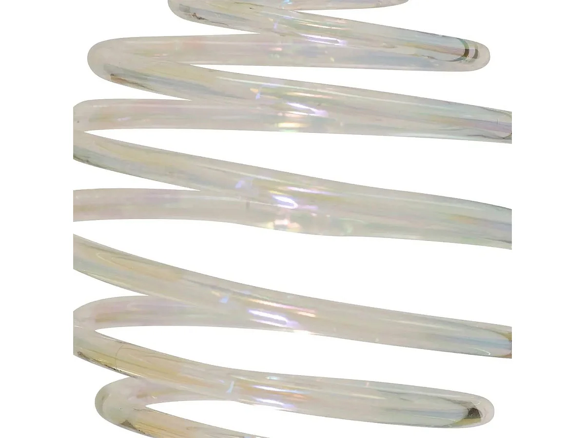 Boule de Noël en Verre "Spirale" 8cm Transparent