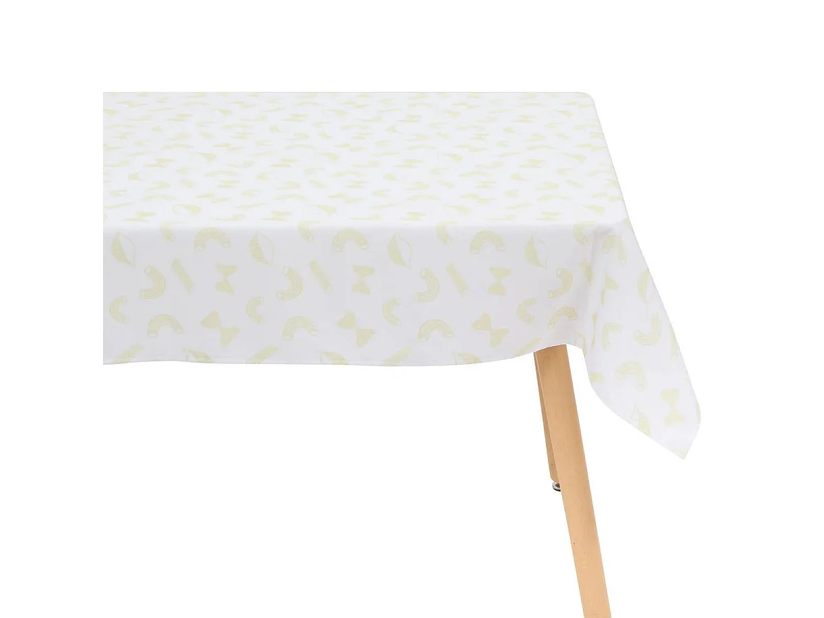 Nappe Antitache Imprimé "Della Pasta" 140x240cm Jaune