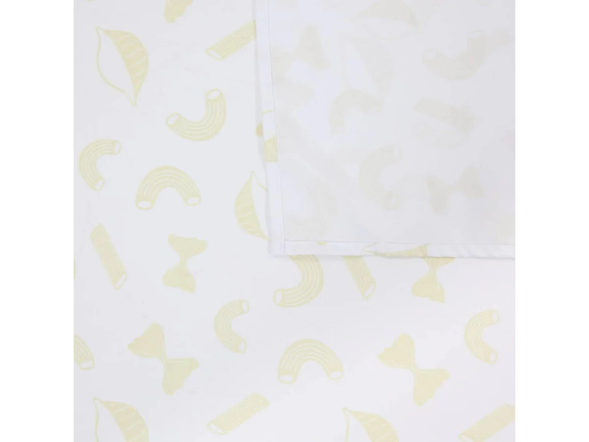 Nappe Antitache Imprimé "Della Pasta" 140x240cm Jaune
