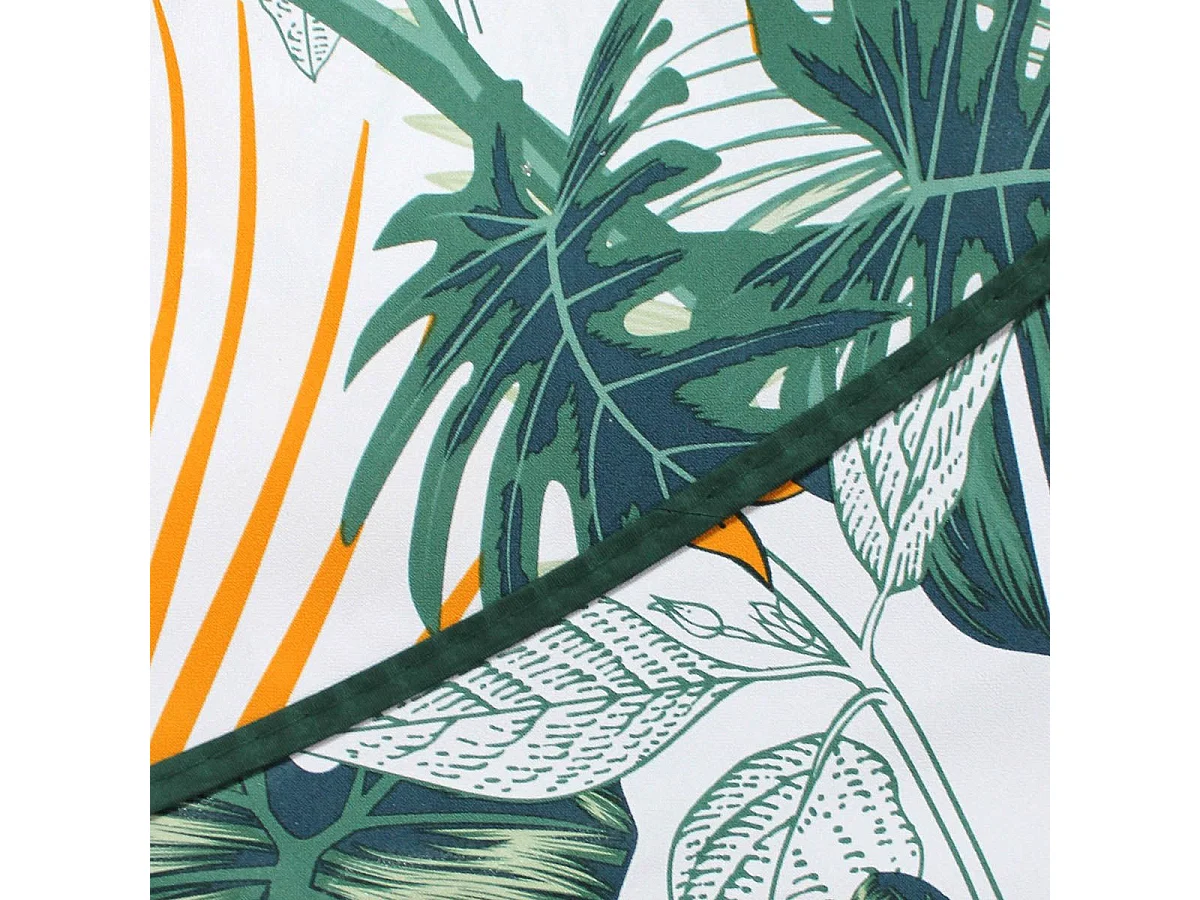 Nappe Ronde Imprimé "Guyana" 160cm Vert
