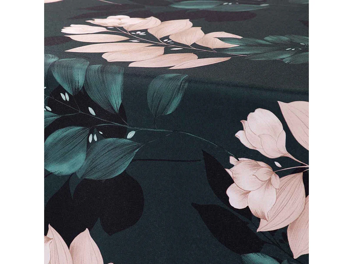 Nappe Imprimée "Belline" 150x240cm Émeraude
