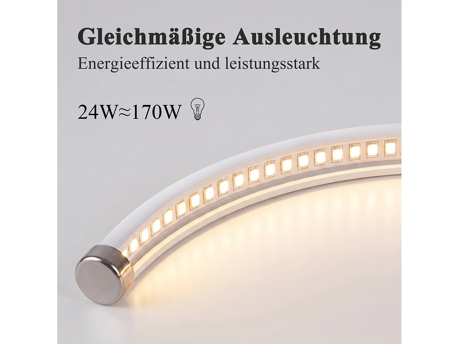 ZMH Plafonnier LED blanc 24W 3000K moderne au design en anneau convient salons et chambres à coucher
