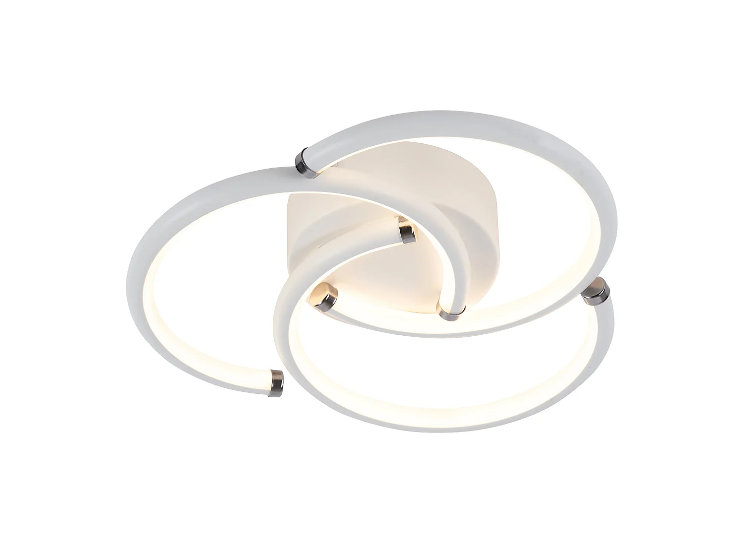 ZMH Plafonnier LED blanc 24W 3000K moderne au design en anneau convient salons et chambres à coucher