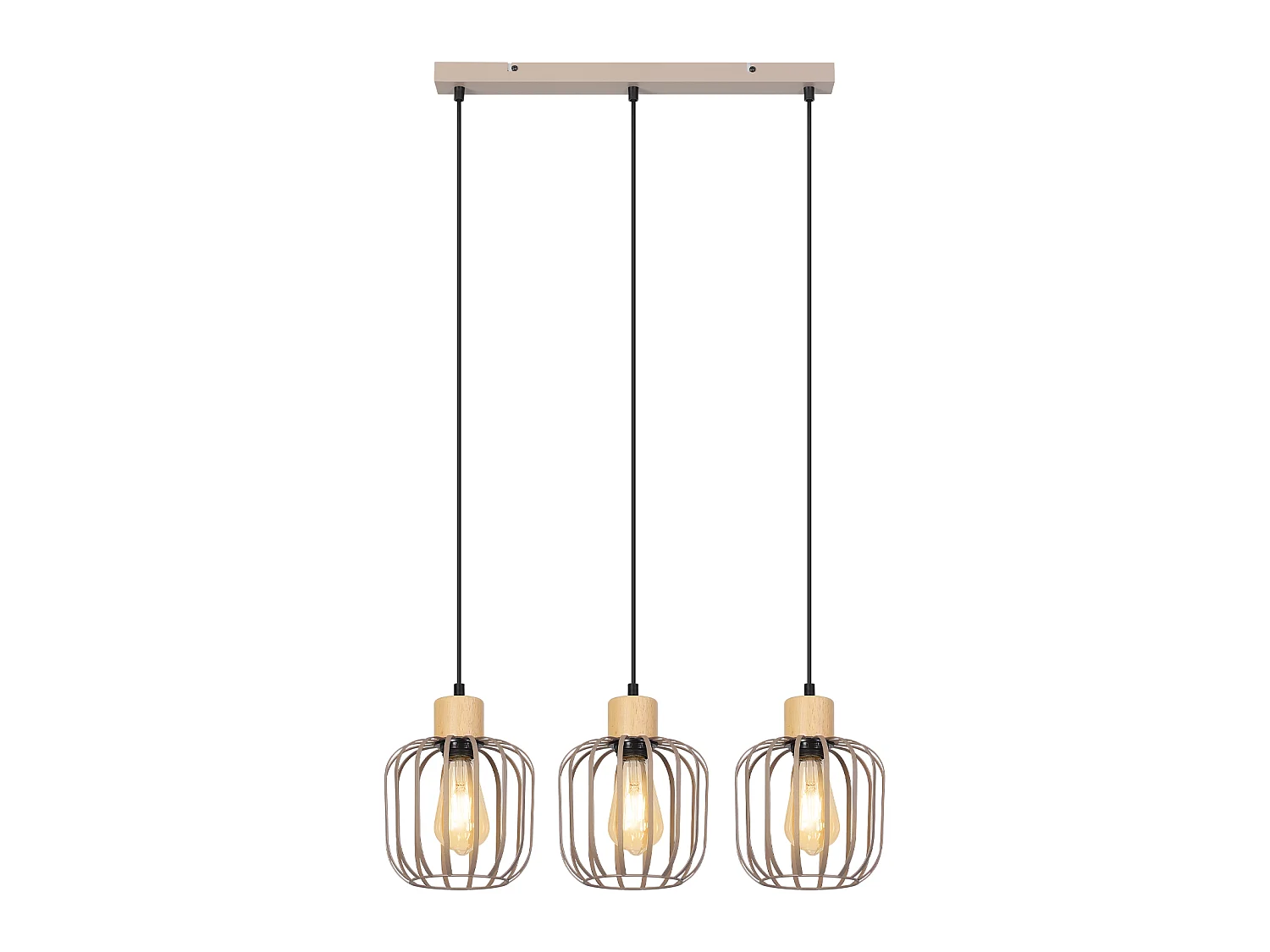 ZMH Suspension E27 gris moderne à 3 lumières convient pour la cuisine la salle à manger et le salons ampoules non incluses