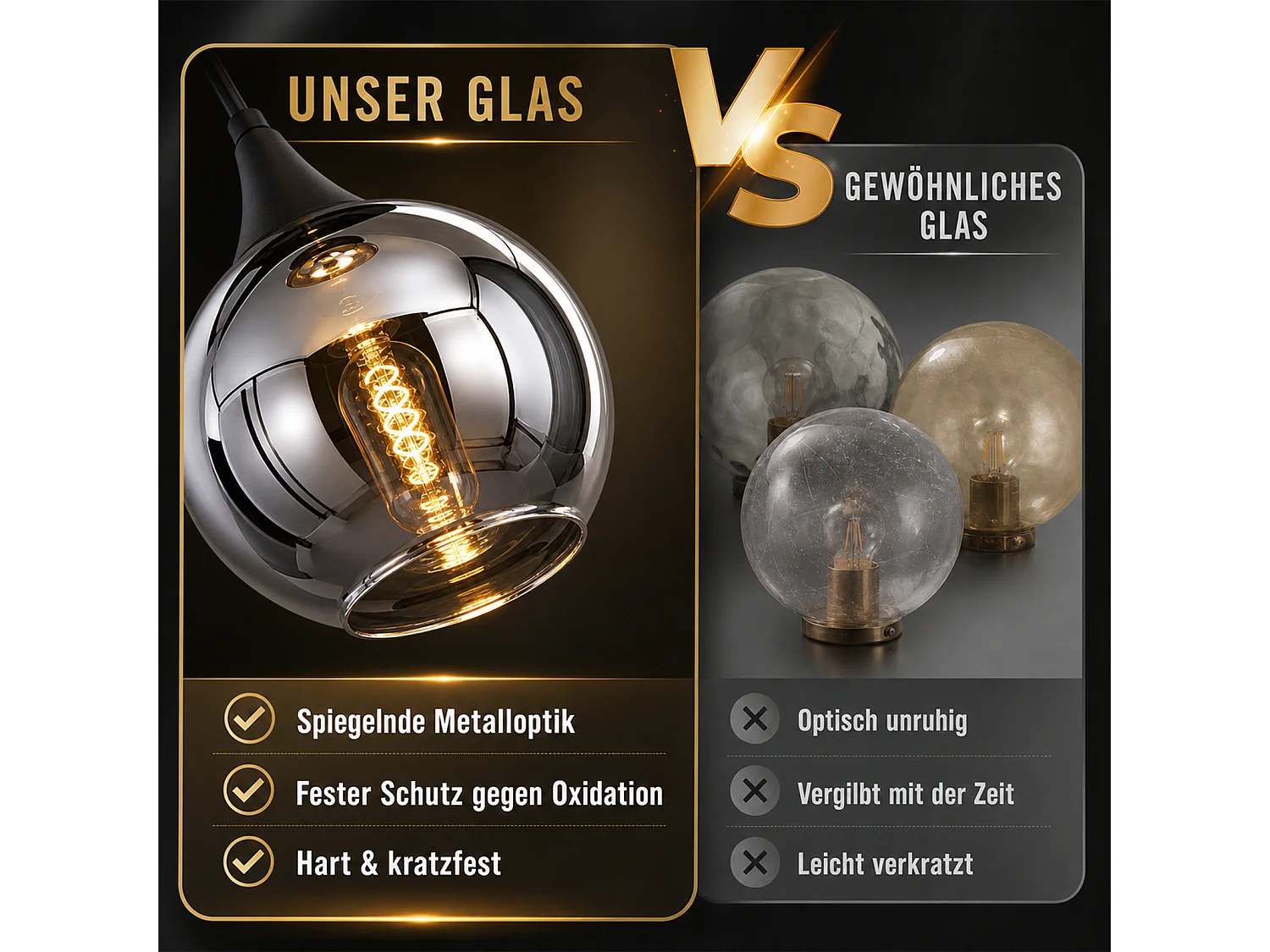 ZMH Suspension 8 lumière E27 moderne abat-jour en verre convient pour la salle à manger le salon couloir ou chambre