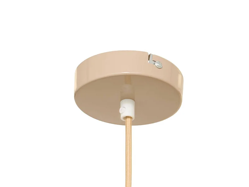 Suspension Lito D22 cm métal beige Atmosphera