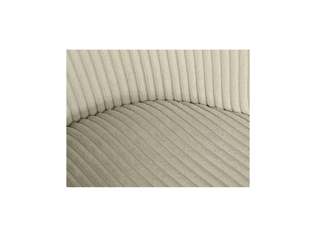Lot de 2 chaises PAVIA vert menthe en tissu côtelé – Dossier courbe et piètement noir élancé