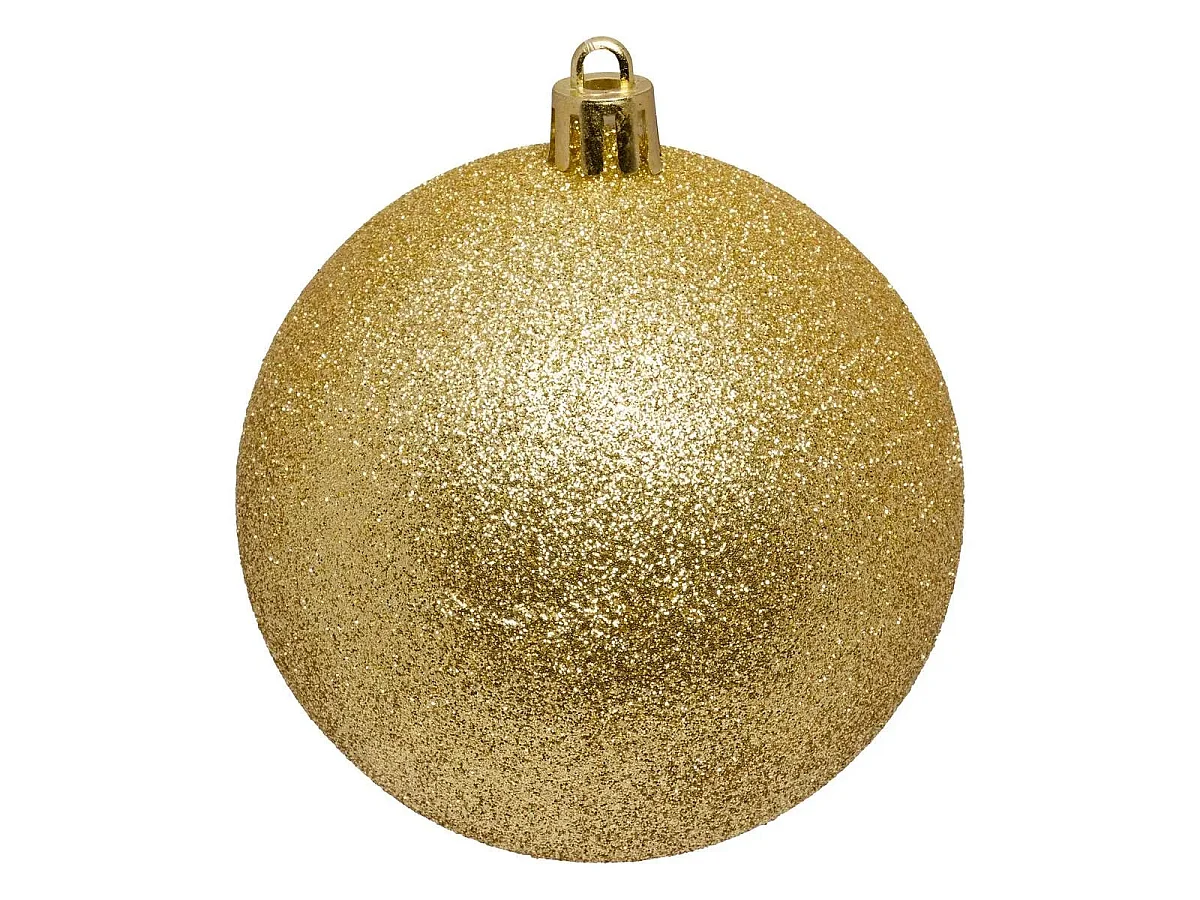 Lot de 60 Boules de Noël "Rena" 8cm Rouge & Doré