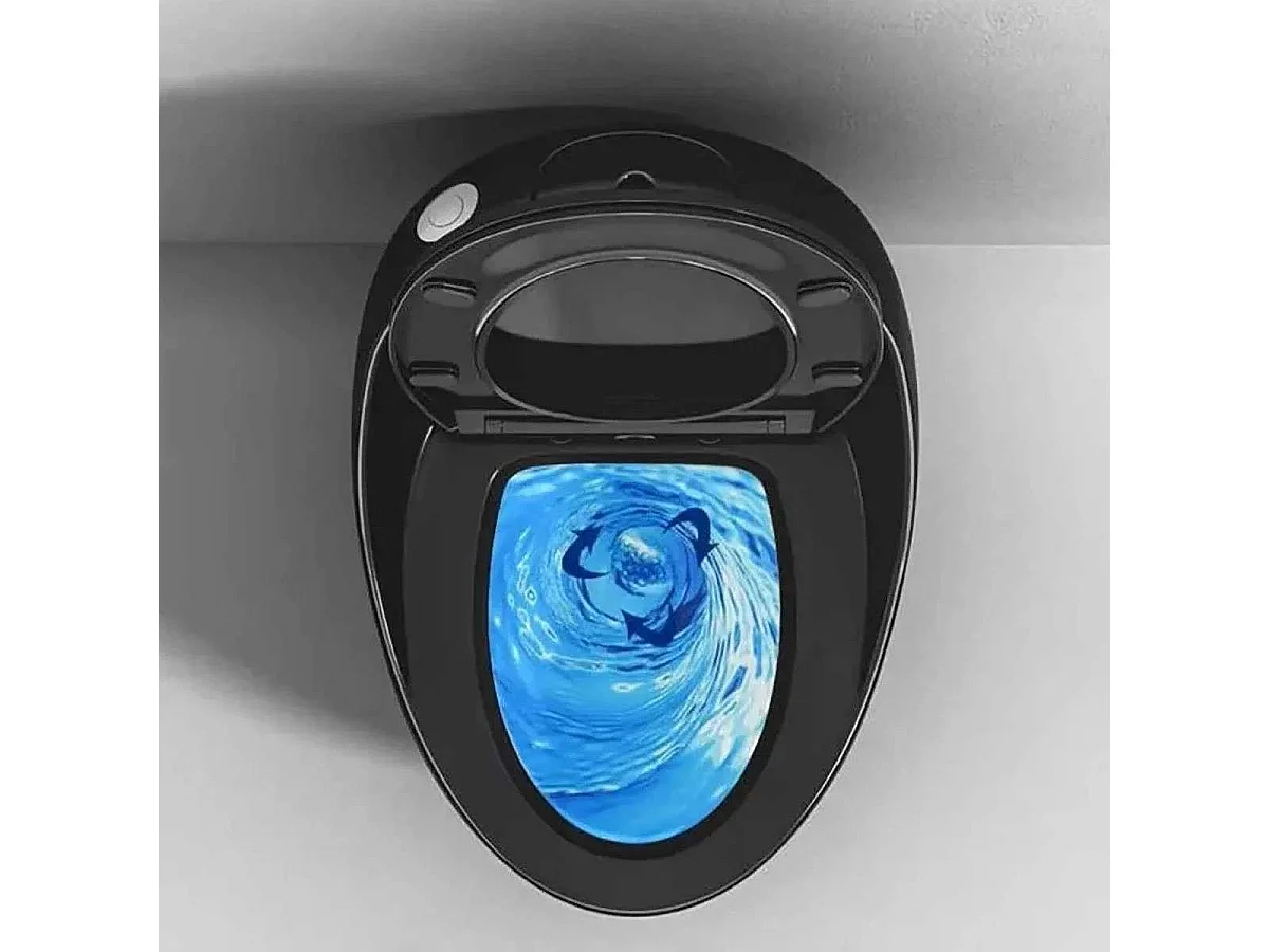 Toilette Monobloc sans bride, noir