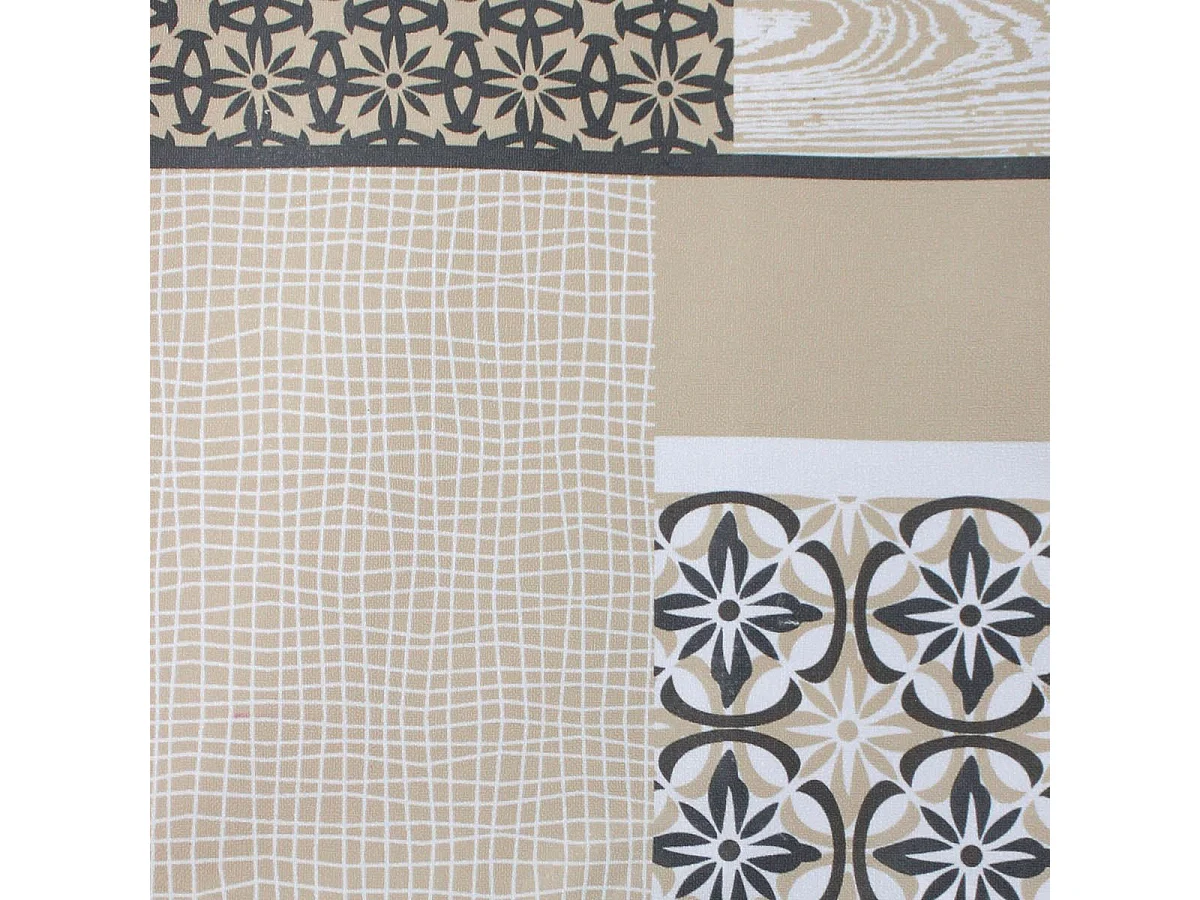 Nappe Imprimé "Costa" 140x240cm Beige