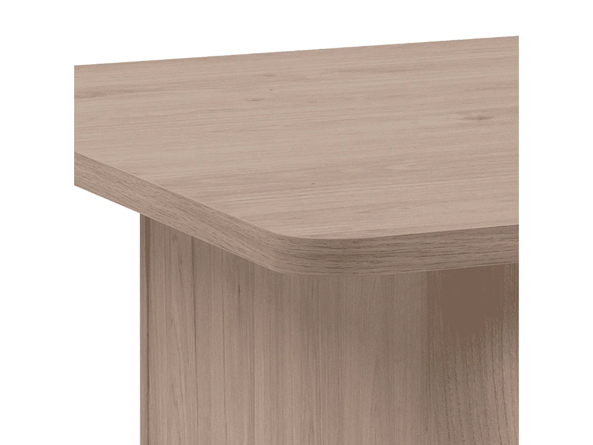 Table extensible de 160 à 200 cm effet bois - MILY