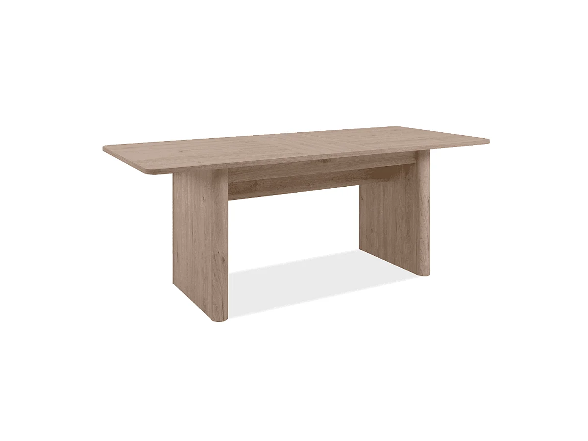 Table extensible de 160 à 200 cm effet bois - MILY