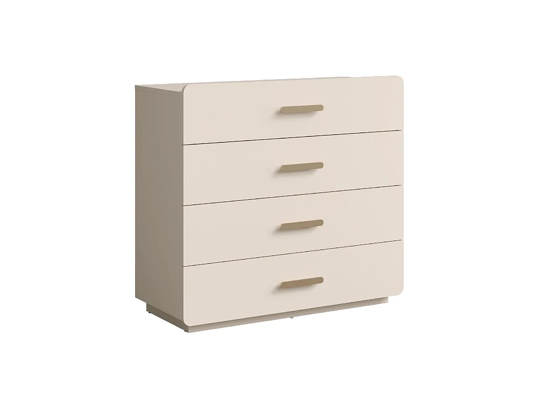 Conjunto completo de habitación AMALIE, cama 180x200 con somier incluido, armario con estantes, diseño de habitación en beige, conjunto para habitación de adultos