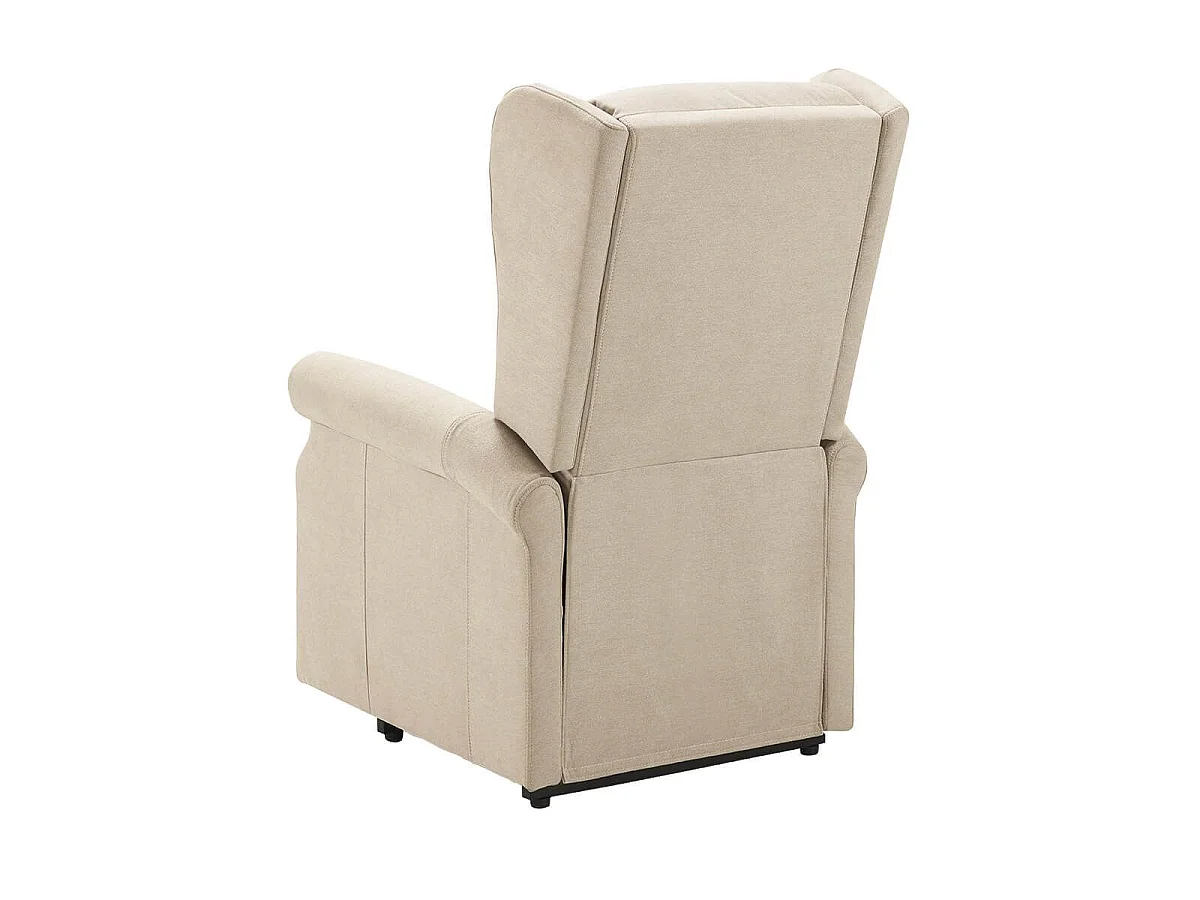 Fauteuil releveur relax électrique tissu waterproof ivoire - ALCANTI