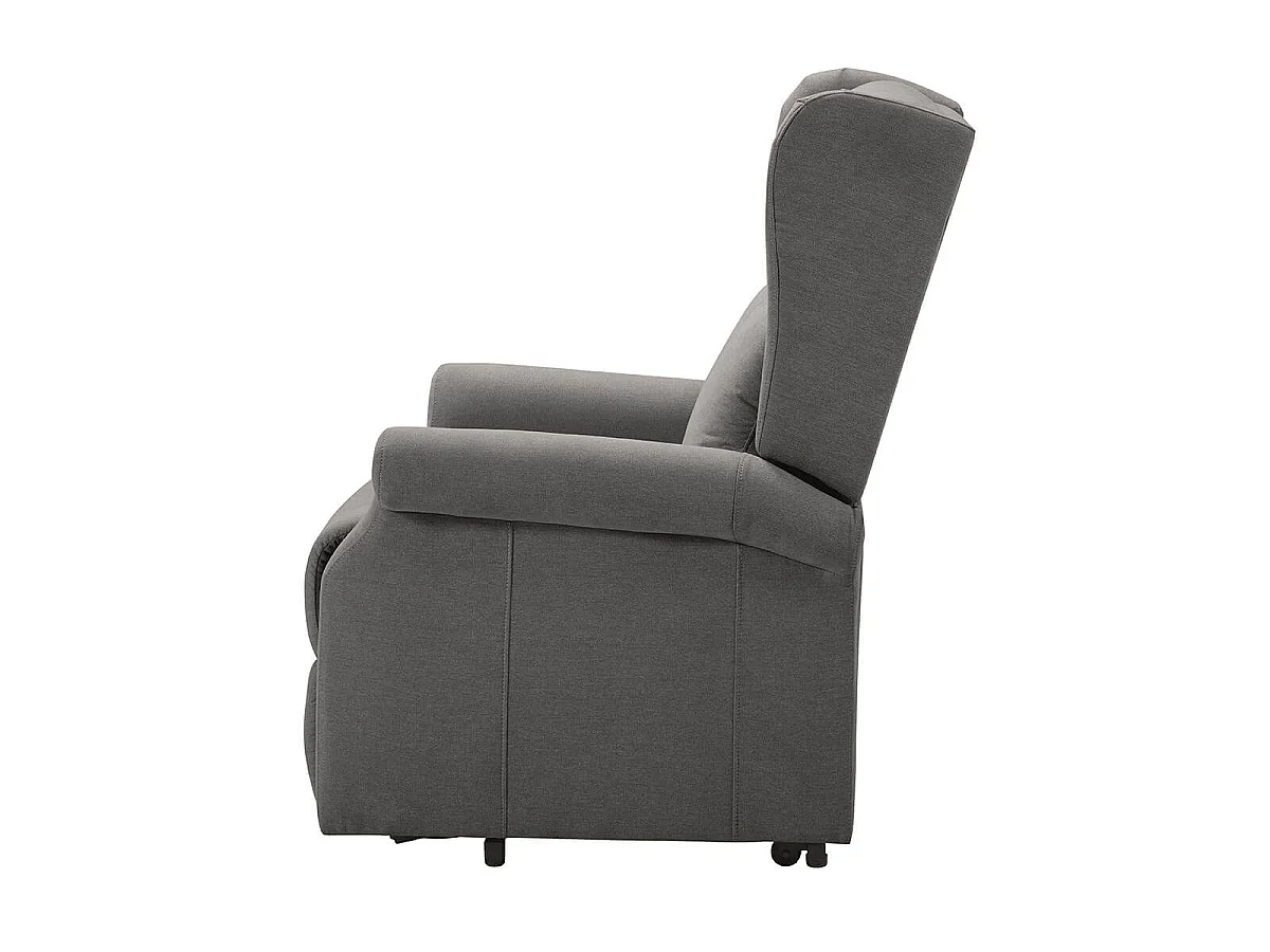 Fauteuil releveur relax électrique tissu waterproof gris foncé - ALCANTI