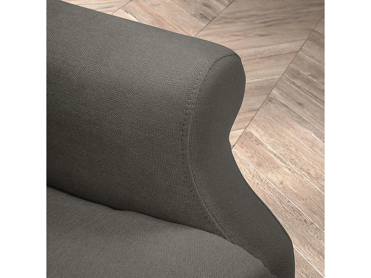 Fauteuil releveur relax électrique tissu waterproof gris foncé - ALCANTI