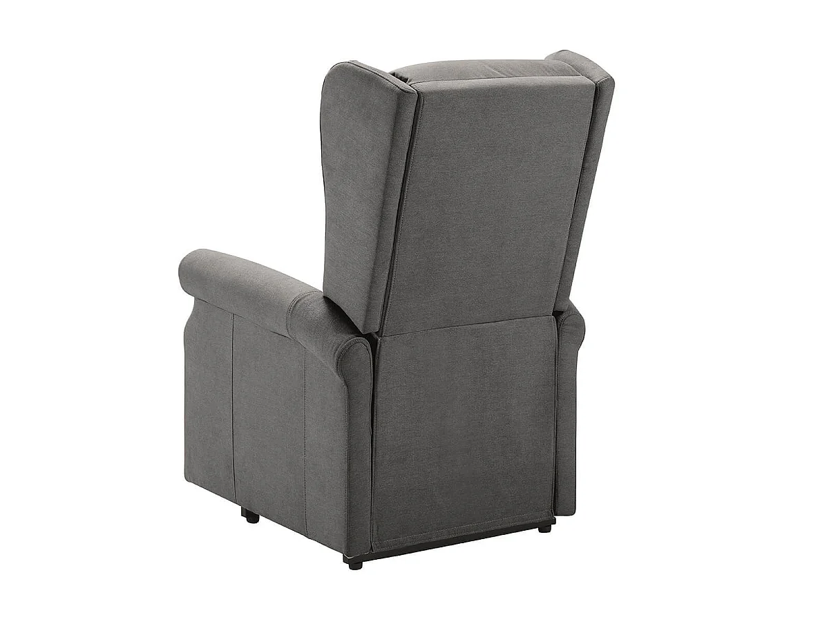 Fauteuil releveur relax électrique tissu waterproof gris foncé - ALCANTI