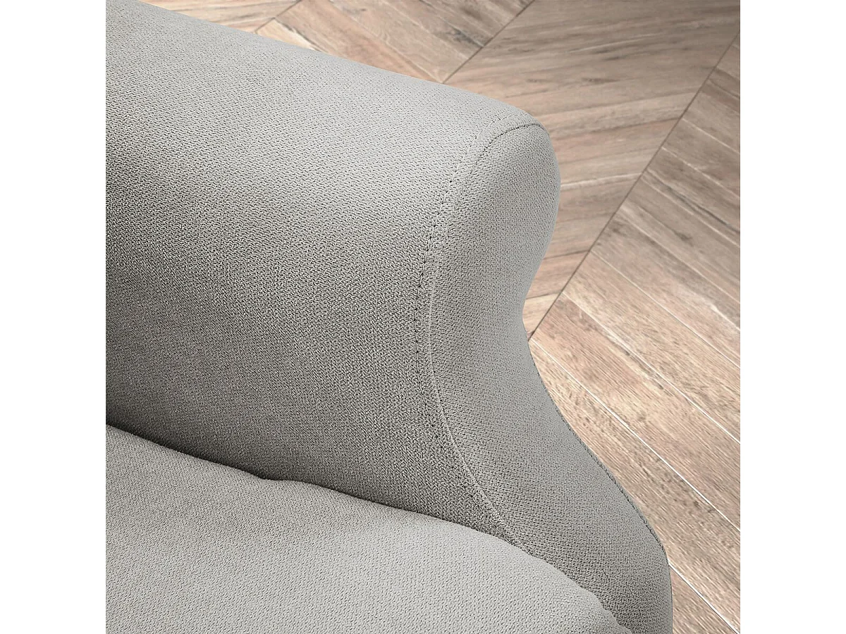 Fauteuil releveur relax électrique tissu waterproof gris clair - ALCANTI