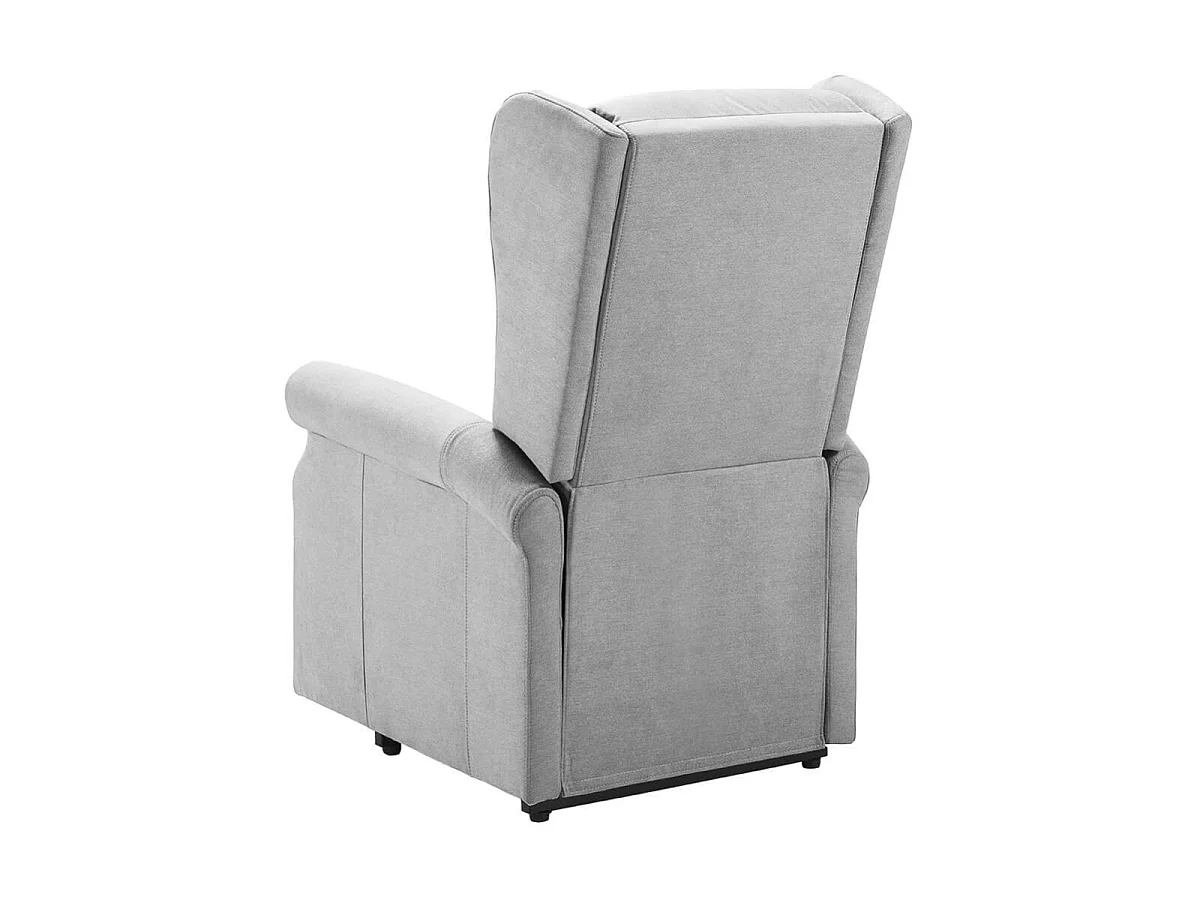 Fauteuil releveur relax électrique tissu waterproof gris clair - ALCANTI