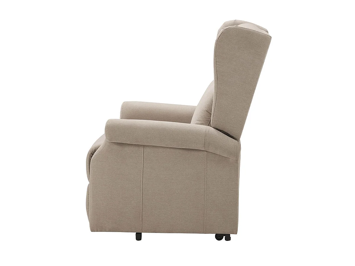 Fauteuil releveur relax électrique tissu waterproof beige - ALCANTI