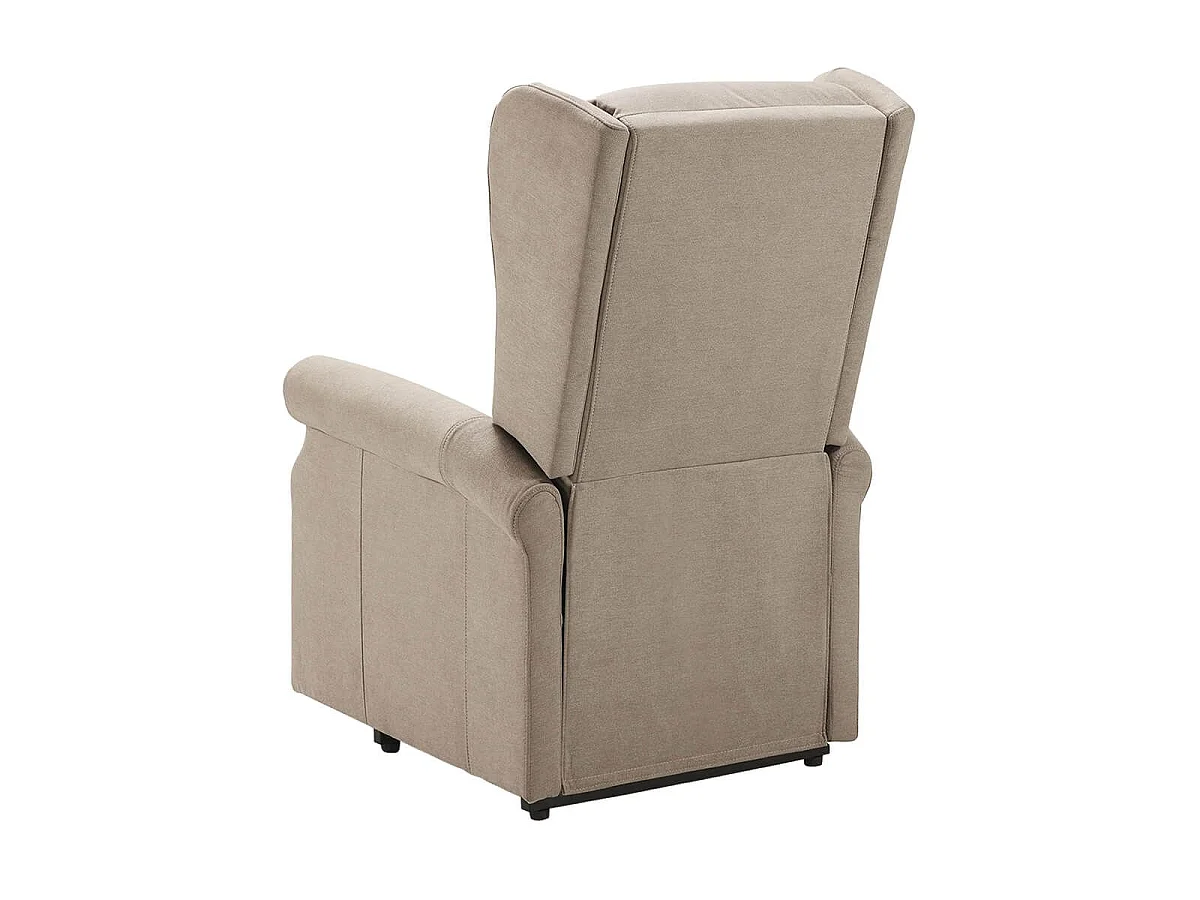 Fauteuil releveur relax électrique tissu waterproof beige - ALCANTI