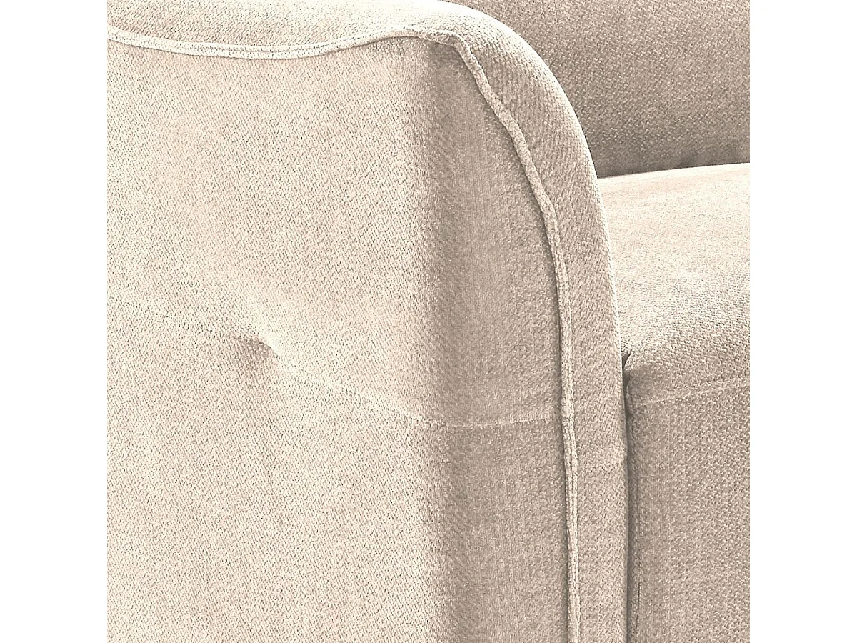 Canapé 3 places élec relax zéro gravity tissu waterproof beige - GARIOS