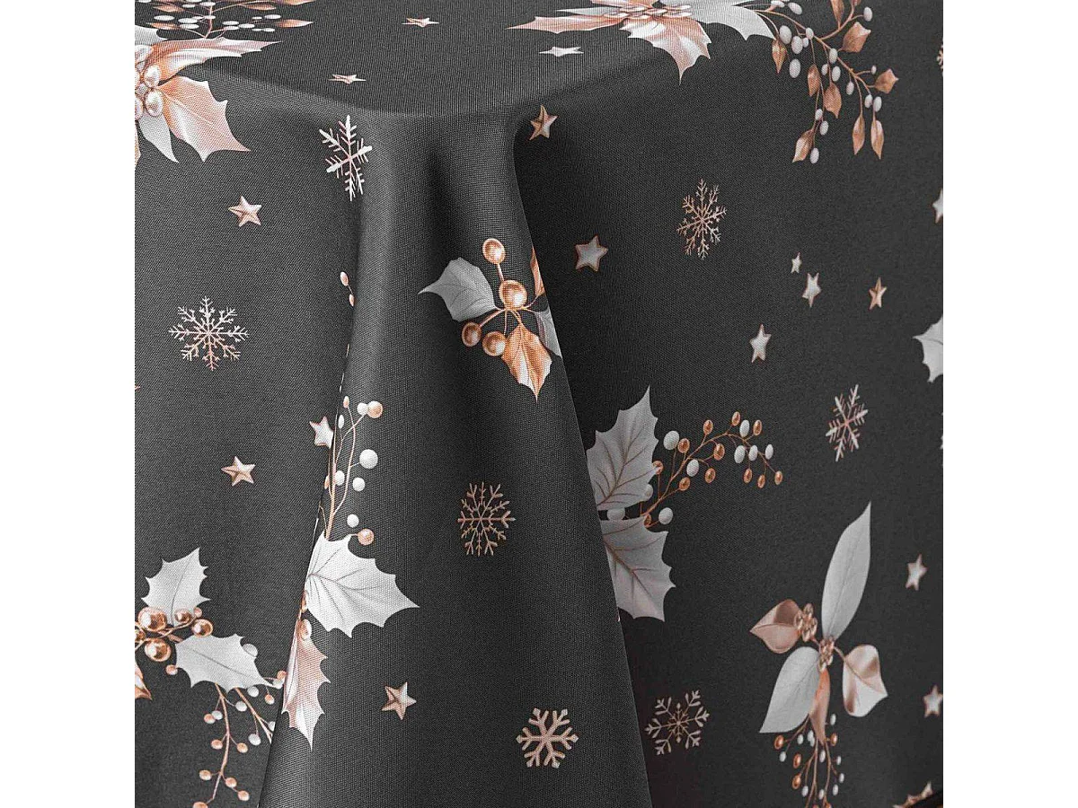 Nappe Imprimé "Guido" 150x300cm Anthracite