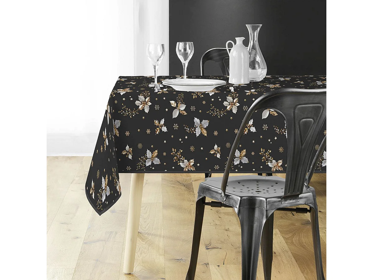 Nappe Imprimé "Guido" 150x300cm Anthracite