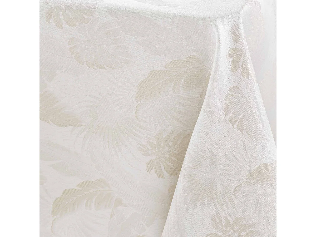 Nappe Jacquard Imprimé "Enola" 140x250cm Naturel