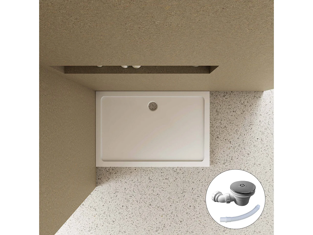 Aica industriële stijl dubbele draaideuren 80x195cm incl. Ultraplatte douchebak 80x76cm incl. sifon-6mm nano gehard veiligheidsglas-mat zwarte aluminium Profiel
