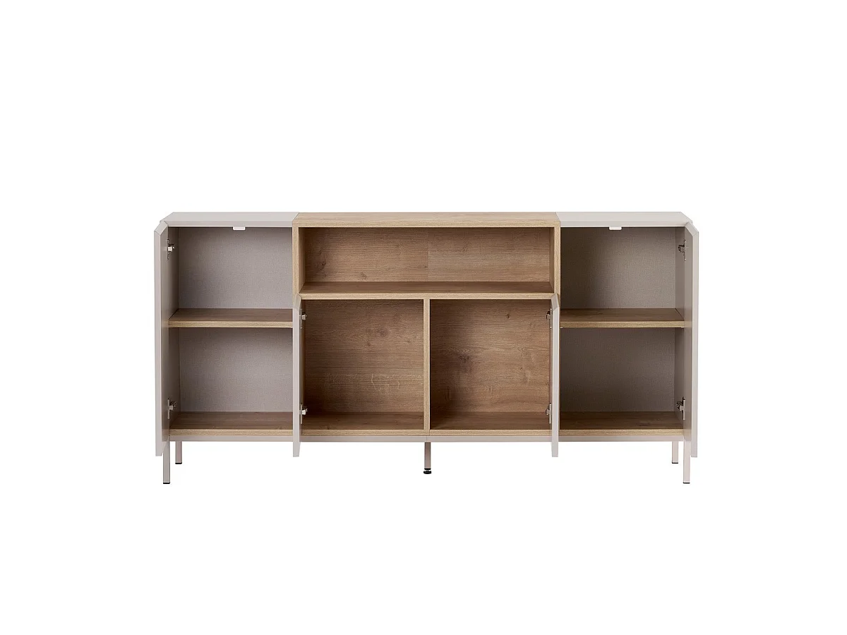 Sideboard mit 4 Türen und 1 Nische B160 cm - CALVO