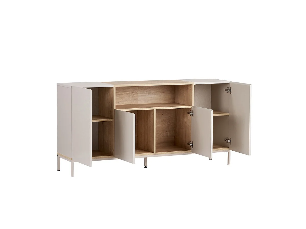 Sideboard mit 4 Türen und 1 Nische B160 cm - CALVO