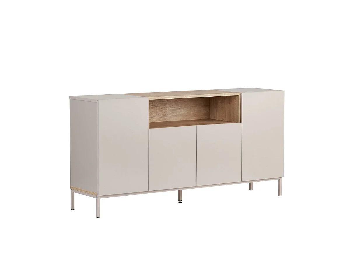 Sideboard mit 4 Türen und 1 Nische B160 cm - CALVO