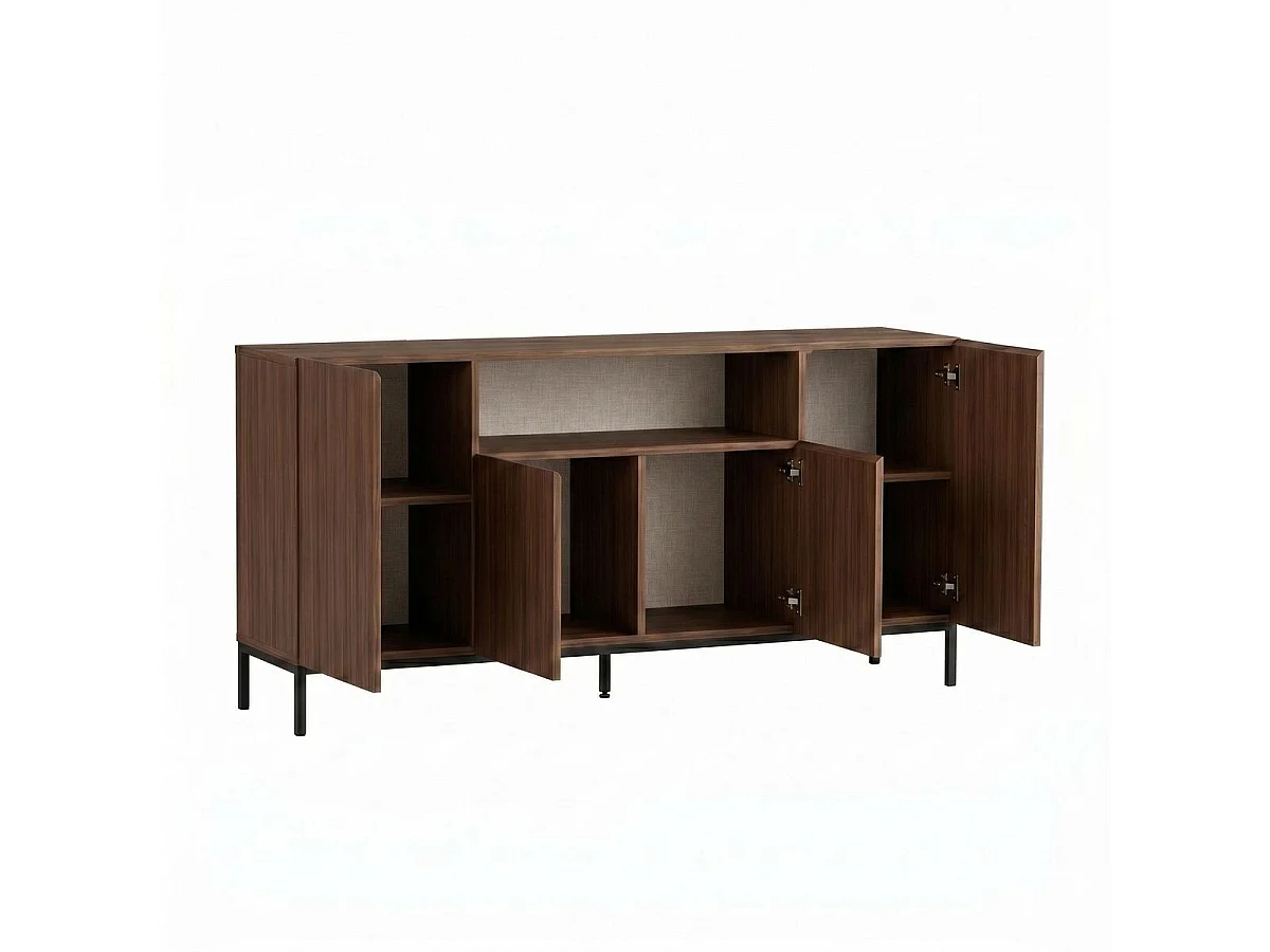 Buffet 4 portas 1 nicho L160 cm - OLIVER