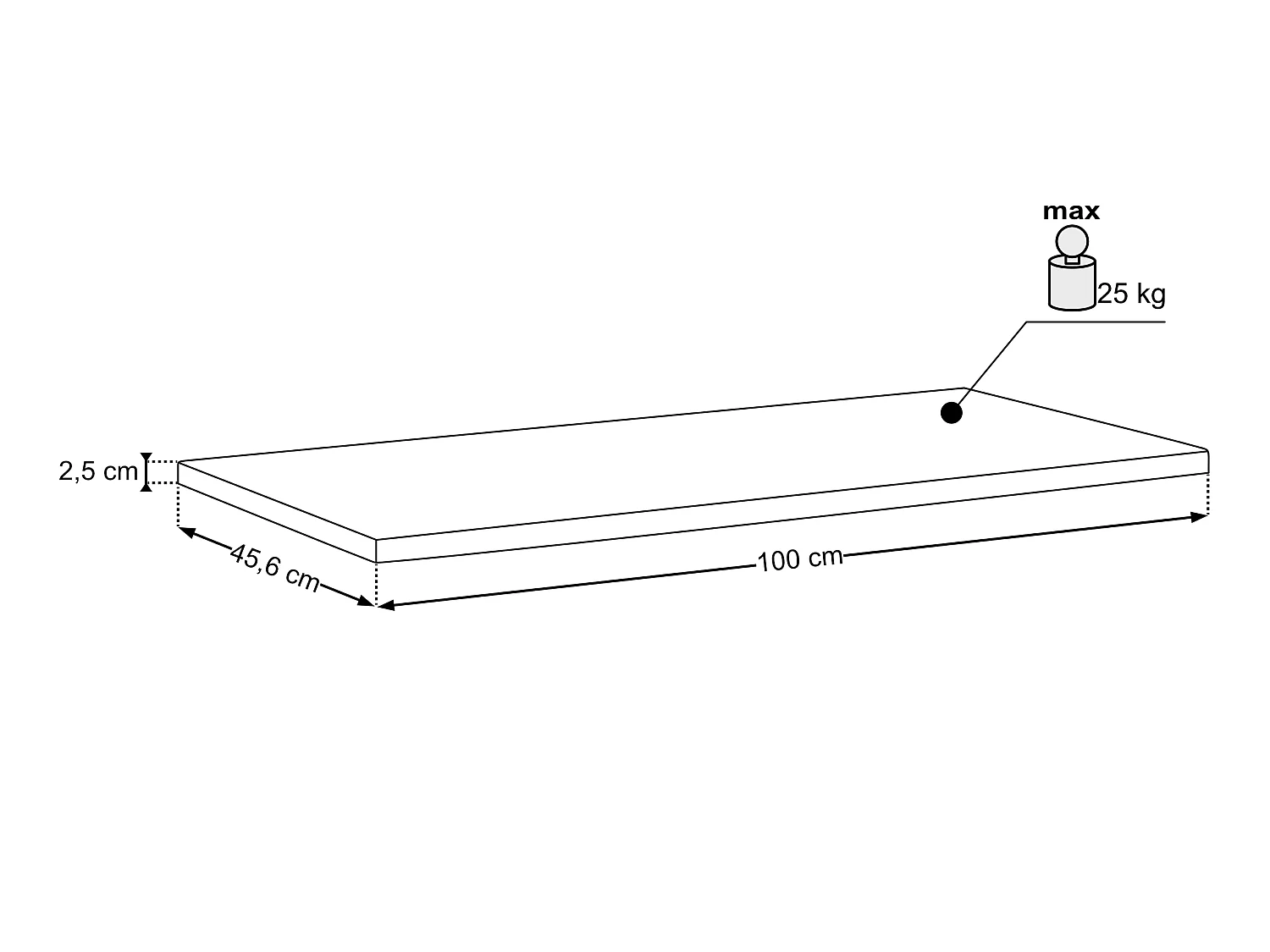 Plan de toilette Sombra Green 100 cm - Reed Green