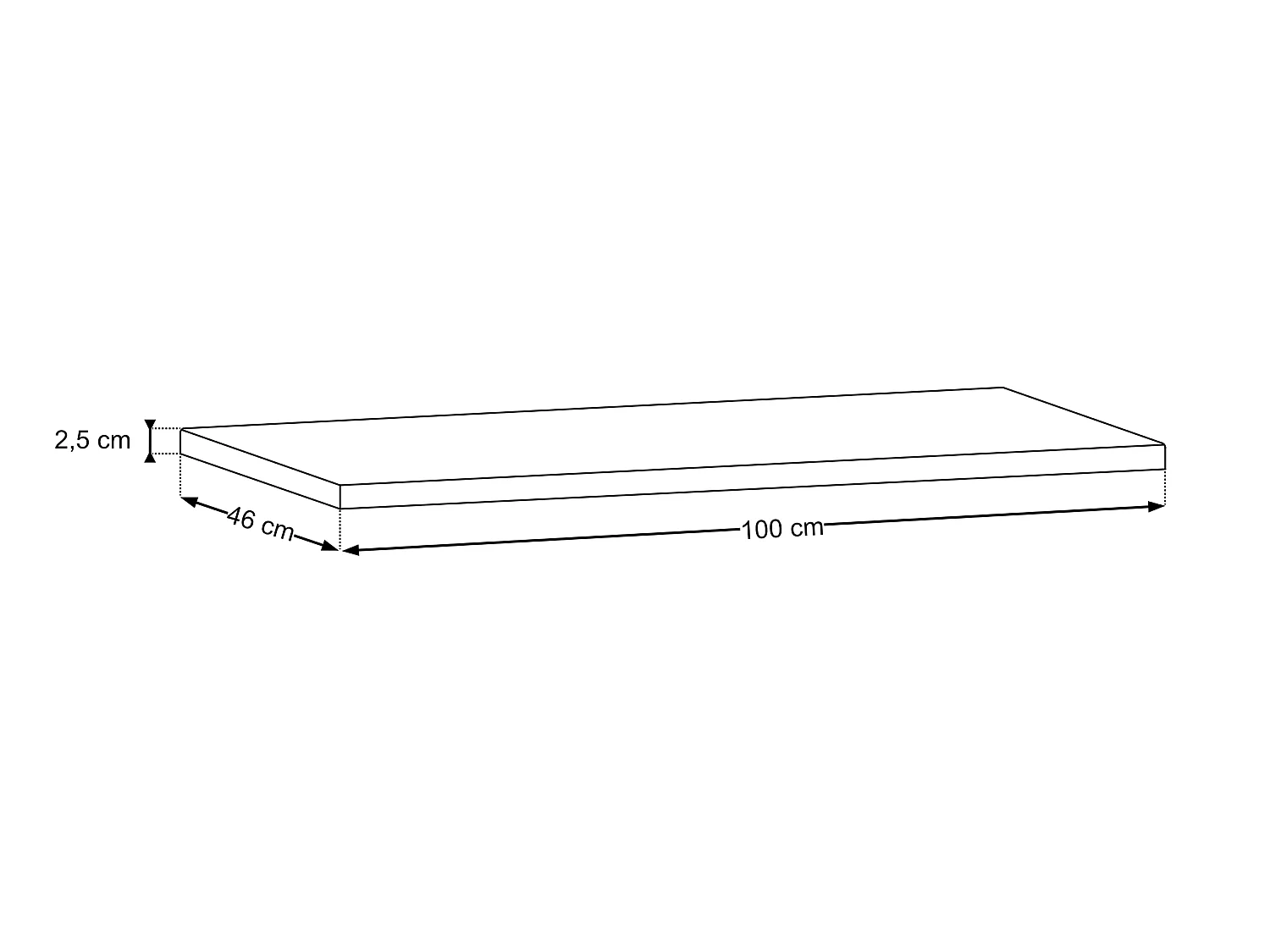 Plan de toilette de 100 cm Dorothy Ristretto Chêne Ristretto