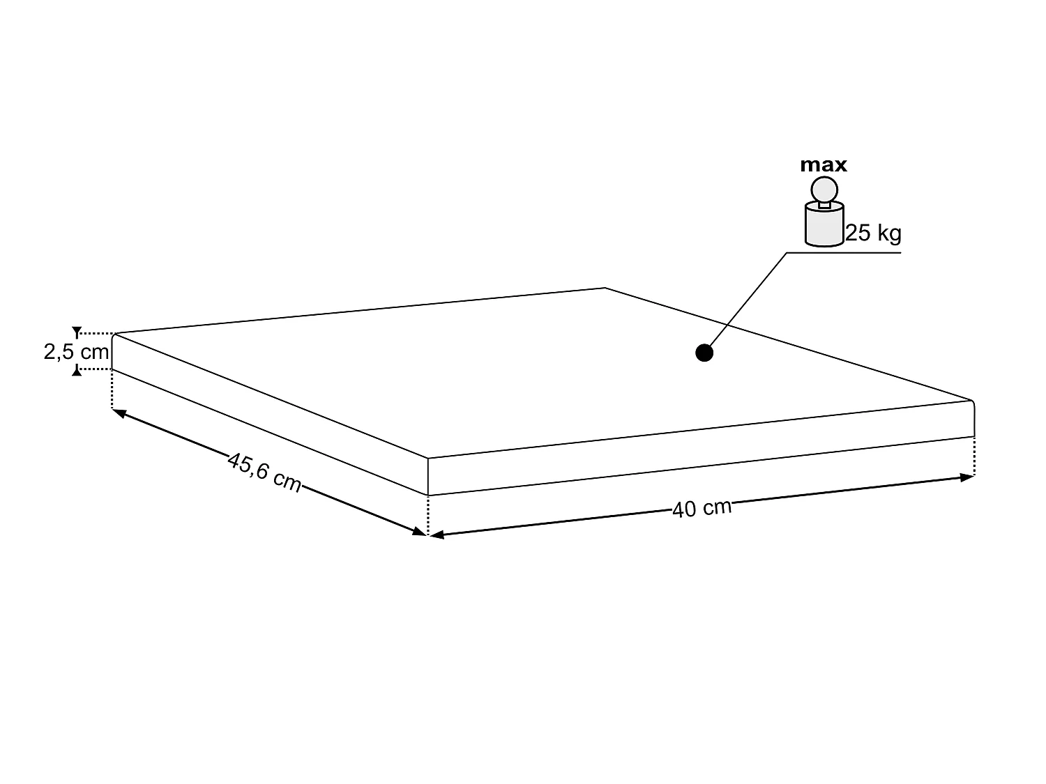 Plan de toilette Sombra Green 40 cm