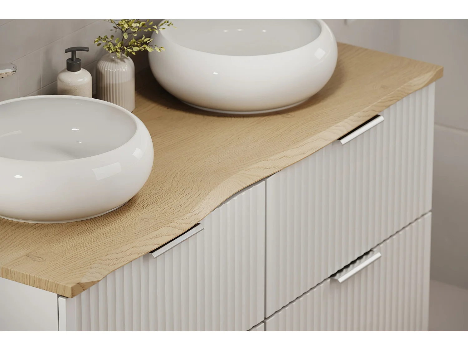 Plan de toilette 120 cm NATURE Chêne Cremona